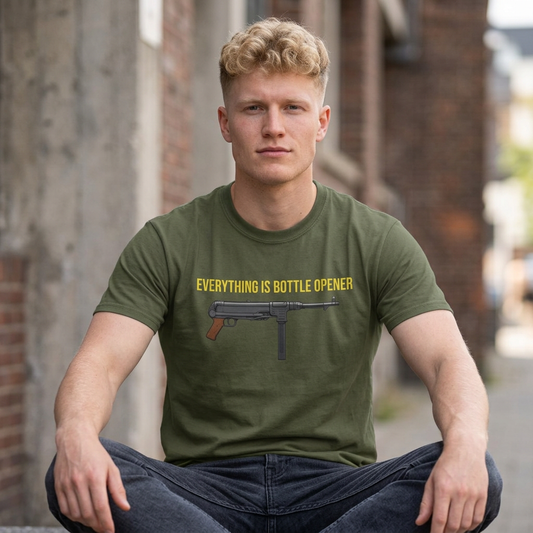 Everything Is Bottle Opener T-Shirt — Funny Gun Bottle Opener Tee
