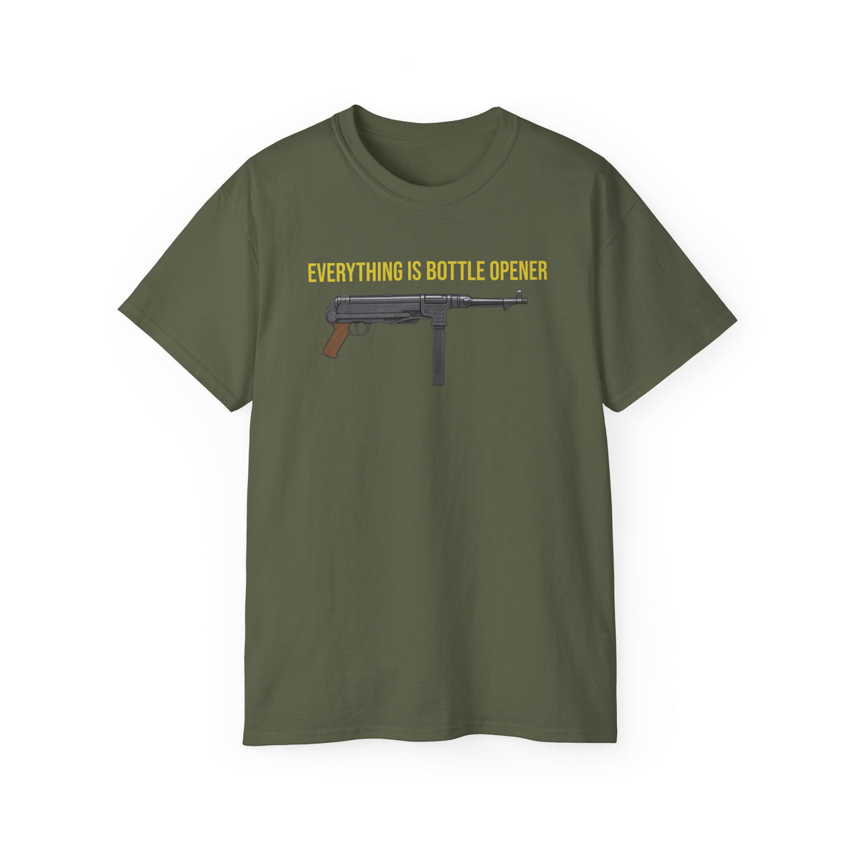 Everything Is Bottle Opener T-Shirt — Funny Gun Bottle Opener Tee