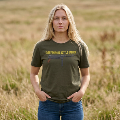 Everything Is Bottle Opener T-Shirt — Funny Gun Bottle Opener Tee