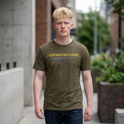 Everything Is Bottle Opener T-Shirt — Funny Gun Bottle Opener Tee
