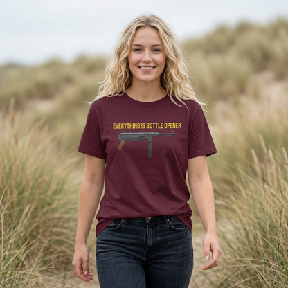 Everything Is Bottle Opener T-Shirt — Funny Gun Bottle Opener Tee