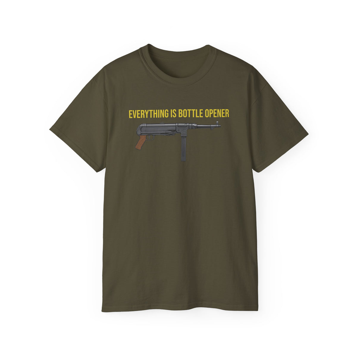 Everything Is Bottle Opener T-Shirt — Funny Gun Bottle Opener Tee